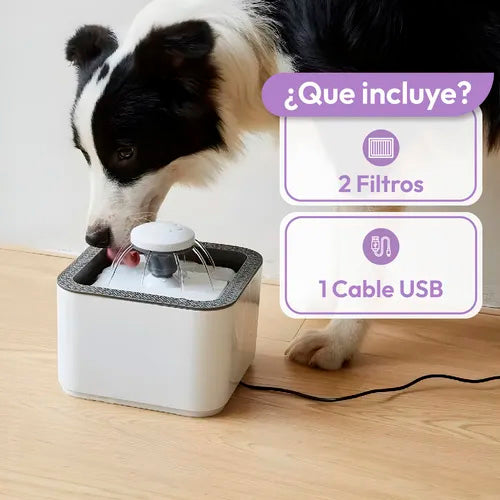 Fuente Dispensador Agua Mascotas