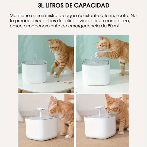 Fuente Dispensador Agua Mascotas