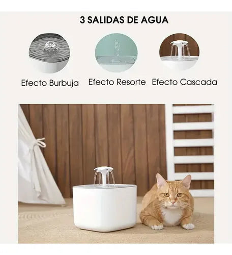 Fuente Dispensador Agua Mascotas