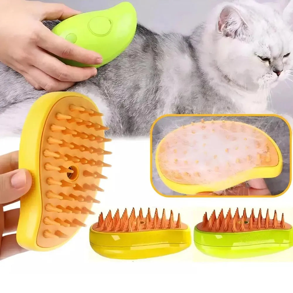 Cepillo de Vapor para Mascotas 3 en 1 - Gatos y Perros