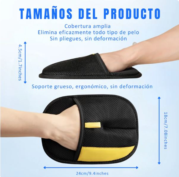 Guante cepillo quitapelos mascotas