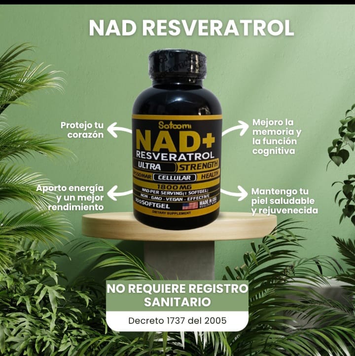Sotoomi NAD+ & Resveratrol 1500 mg –  100 softgels